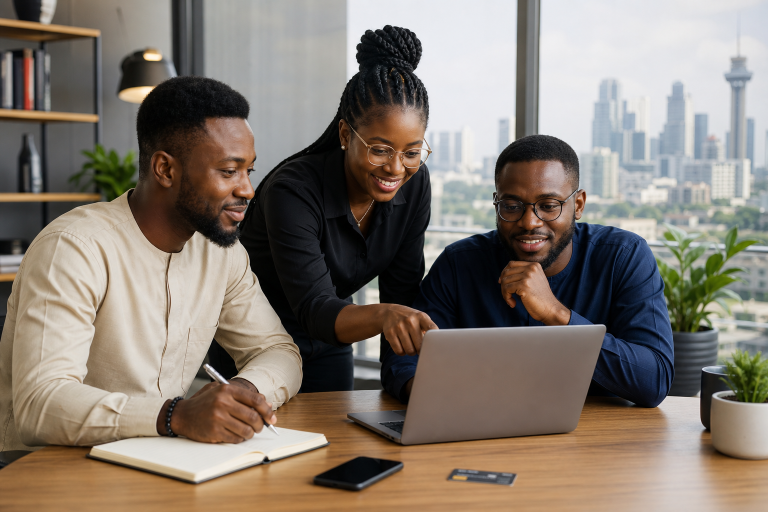 Nigerian startup founders choosing a domain registrar for their business website